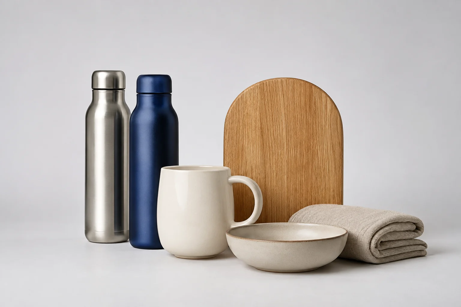 Tactile linen, warm ceramics and natural wood from the home collection